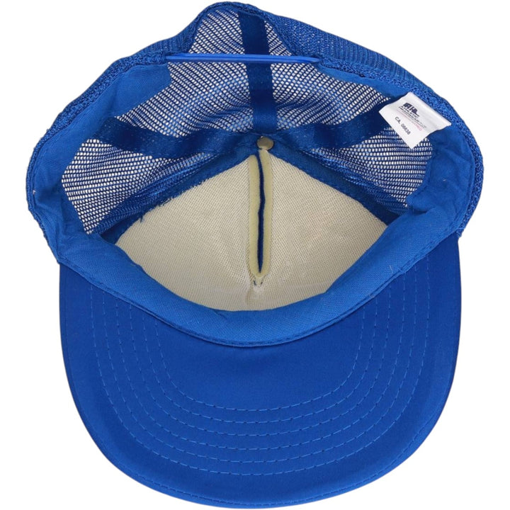 90'S Athletic Headwear Trucker Cap Mesh Cap One Size Fits All Vintage polyester blue type Vintage Second Hand