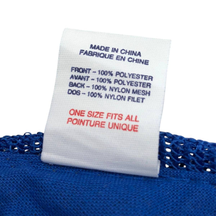90'S Athletic Headwear Trucker Cap Mesh Cap One Size Fits All Vintage polyester blue type Vintage Second Hand