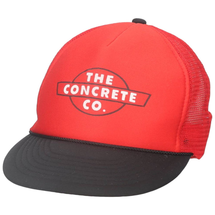 90'S NISSIN CAP Two-tone Trucker Cap Mesh Cap One Size Fits All Vintage unclear red type Vintage Second Hand