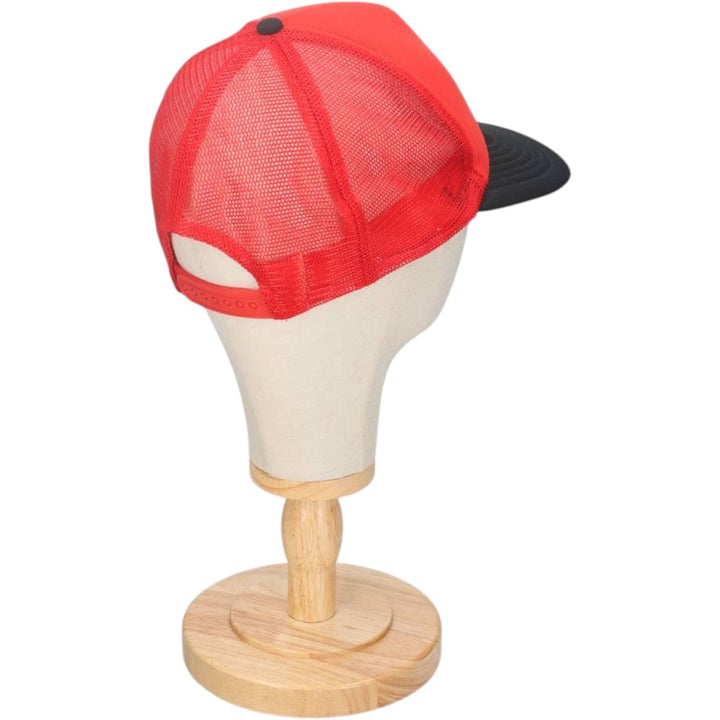 90'S NISSIN CAP Two-tone Trucker Cap Mesh Cap One Size Fits All Vintage unclear red type Vintage Second Hand