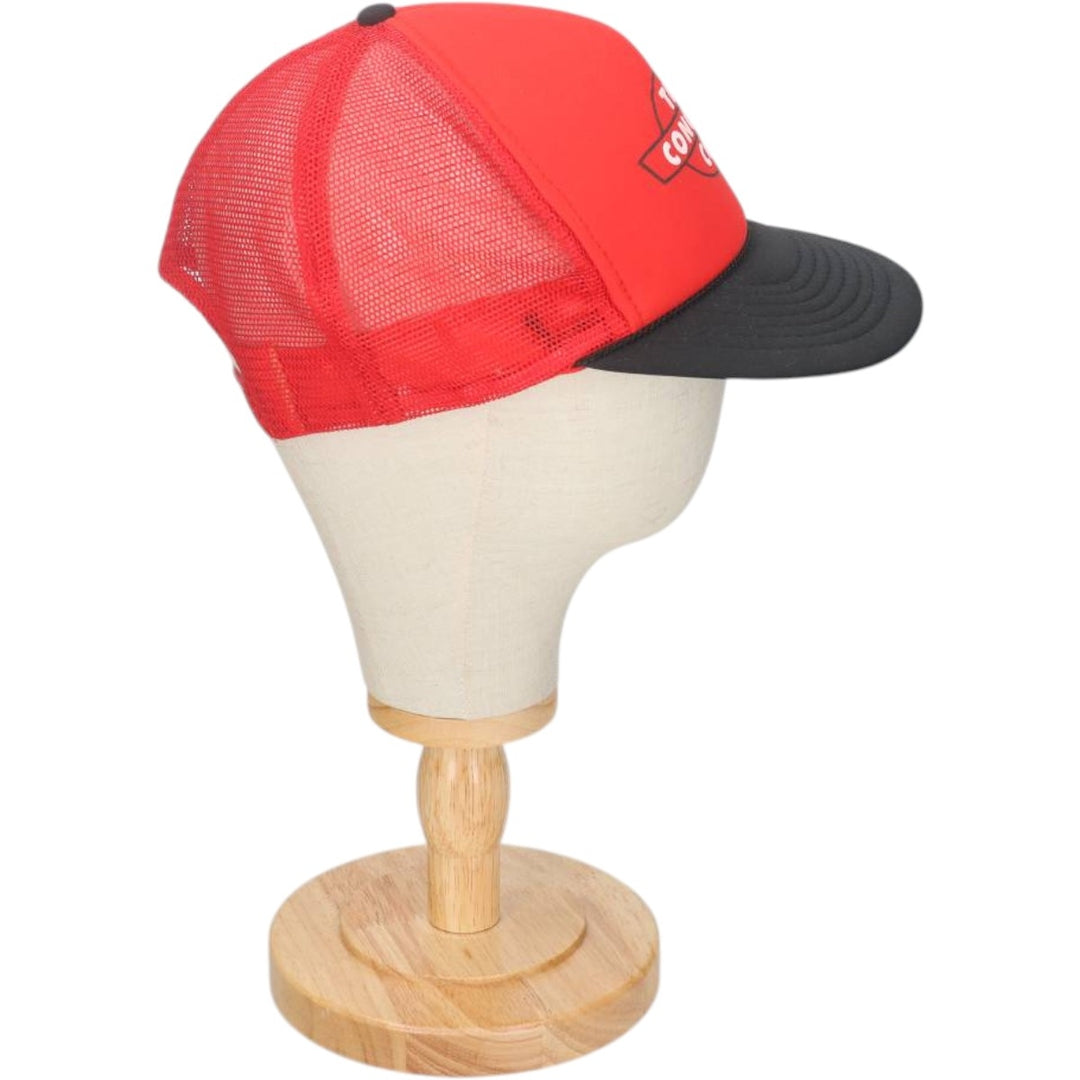 90'S NISSIN CAP Two-tone Trucker Cap Mesh Cap One Size Fits All Vintage unclear red type Vintage Second Hand