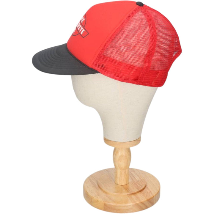 90'S NISSIN CAP Two-tone Trucker Cap Mesh Cap One Size Fits All Vintage unclear red type Vintage Second Hand