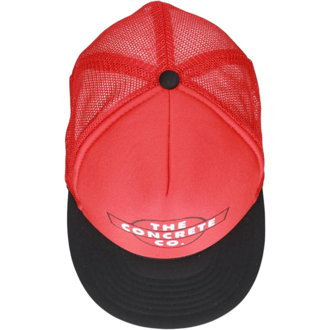90'S NISSIN CAP Two-tone Trucker Cap Mesh Cap One Size Fits All Vintage unclear red type Vintage Second Hand