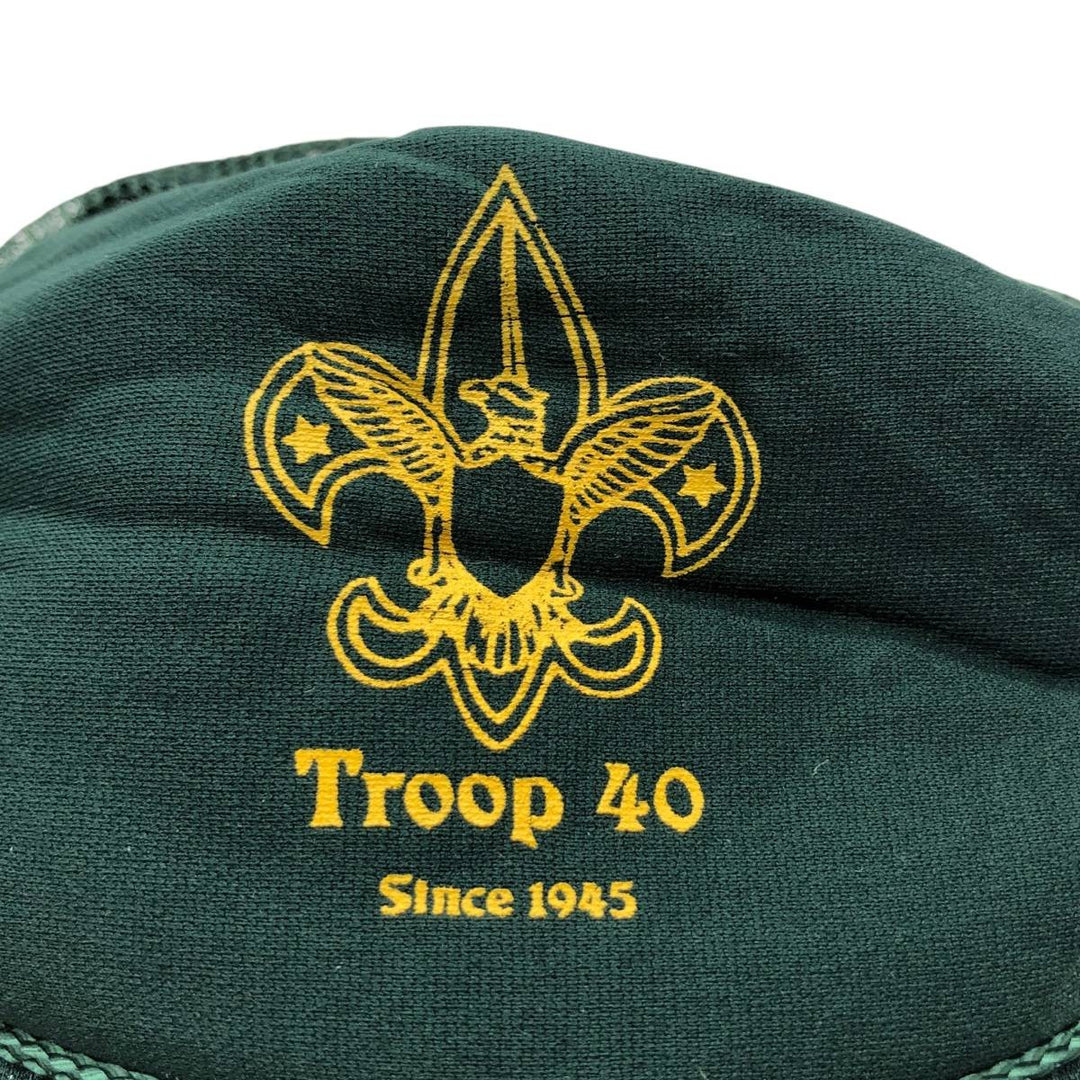 90'S OTTO Boy Scouts of America Trucker Cap Mesh Cap One Size Fits All Snapback Vintage unclear green type Vintage Second Hand
