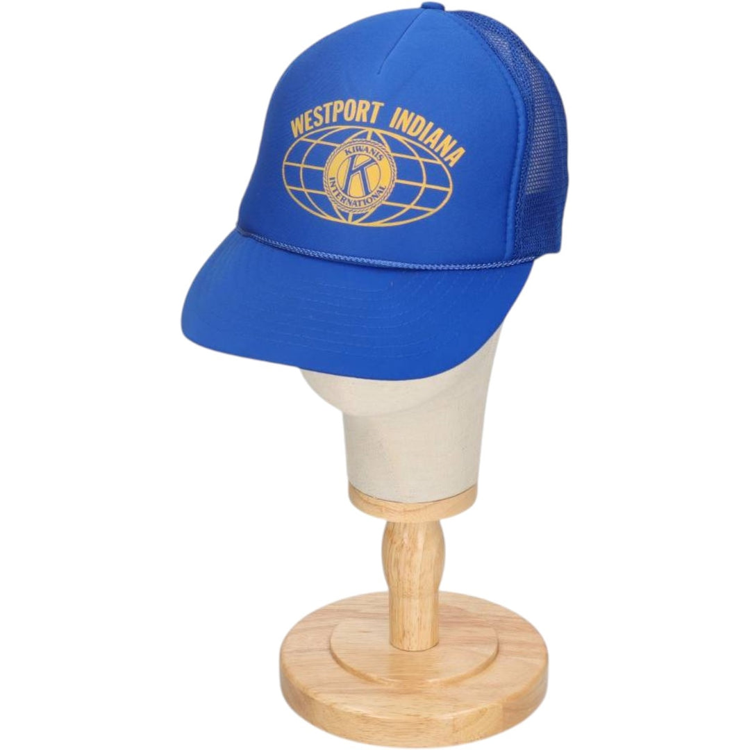 THE MADHATTER Trucker Cap, Mesh Cap, One Size Fits All polyester blue type Vintage Second Hand