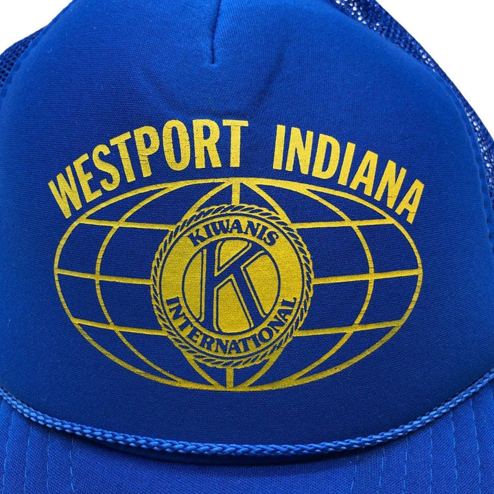 THE MADHATTER Trucker Cap, Mesh Cap, One Size Fits All polyester blue type Vintage Second Hand