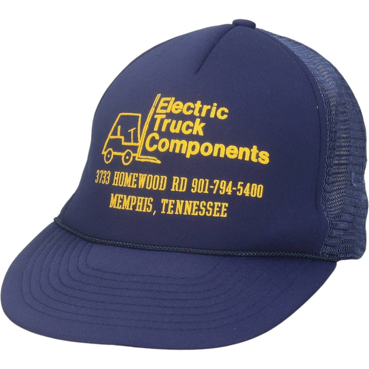Electric Truck Components Advertising Tracker Cap Mesh Cap One Size Fits All unclear blue type Vintage Second Hand
