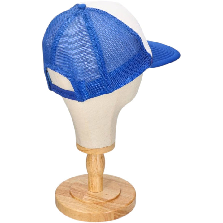 NISSIN Trucker Cap, Two-Tone Mesh Cap, One Size Fits All polyester blue type Vintage Second Hand