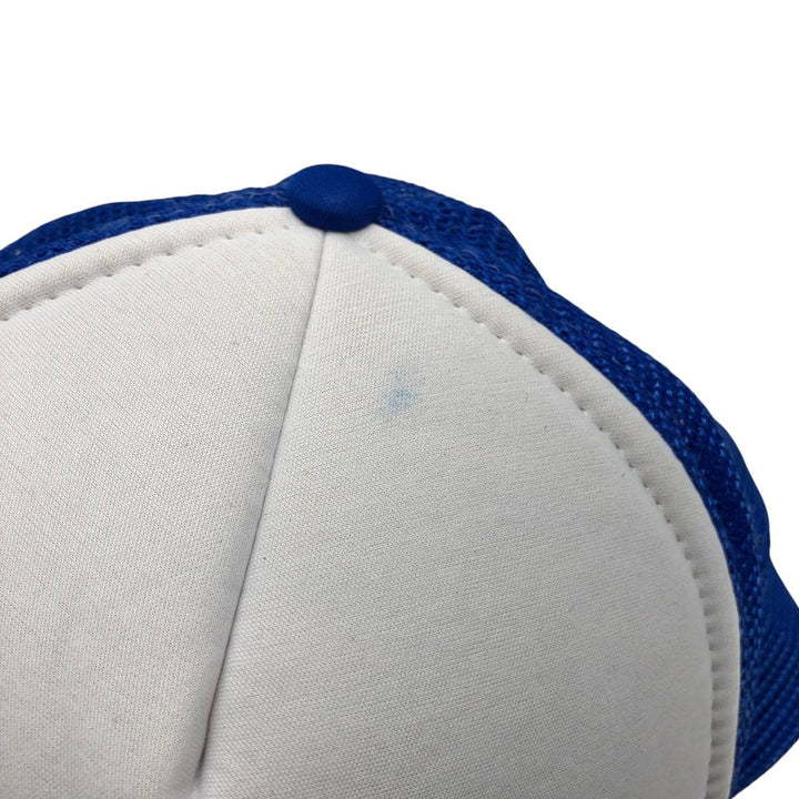 NISSIN Trucker Cap, Two-Tone Mesh Cap, One Size Fits All polyester blue type Vintage Second Hand
