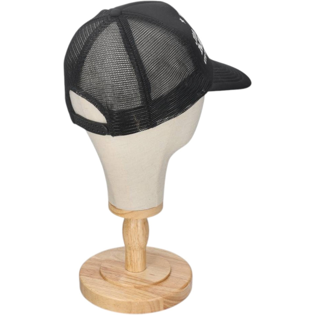 90s-era KC Trucker Cap Mesh Cap, One Size Fits All, Vintage unclear black type Vintage Second Hand