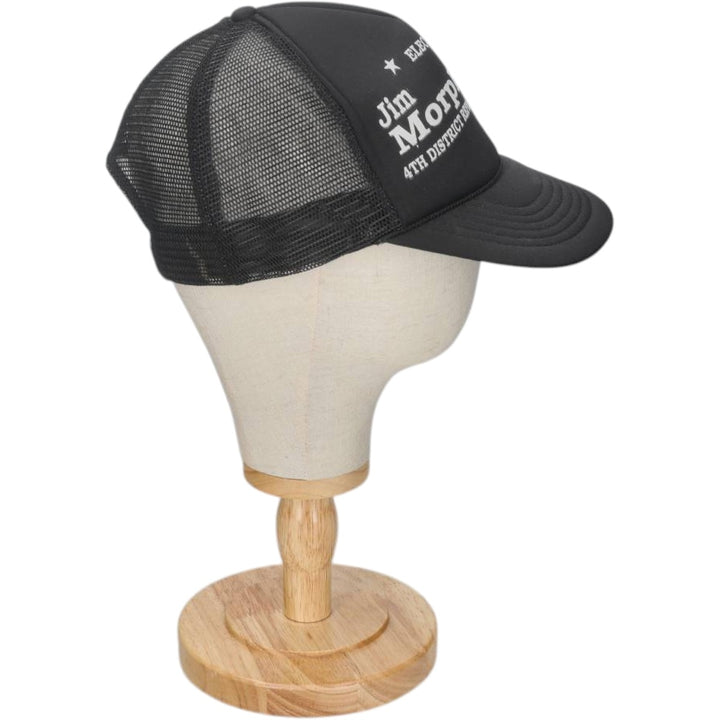 90s-era KC Trucker Cap Mesh Cap, One Size Fits All, Vintage unclear black type Vintage Second Hand