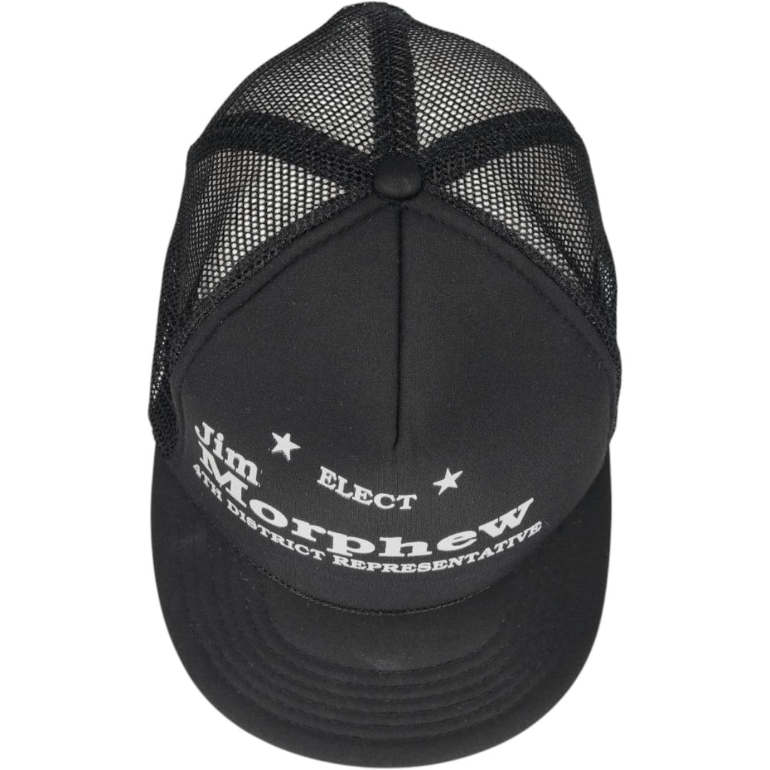 90s-era KC Trucker Cap Mesh Cap, One Size Fits All, Vintage unclear black type Vintage Second Hand