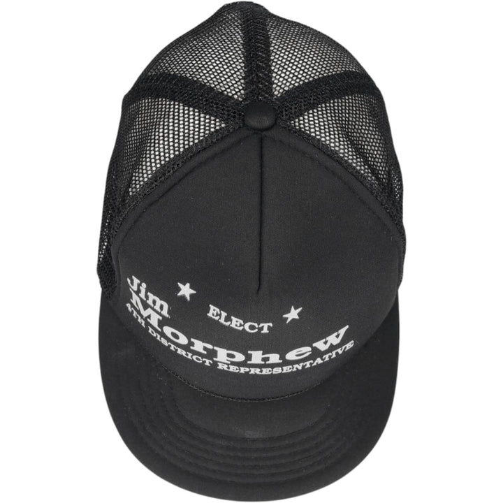 90s-era KC Trucker Cap Mesh Cap, One Size Fits All, Vintage unclear black type Vintage Second Hand