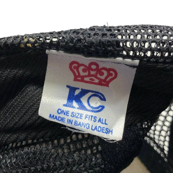 90s-era KC Trucker Cap Mesh Cap, One Size Fits All, Vintage unclear black type Vintage Second Hand