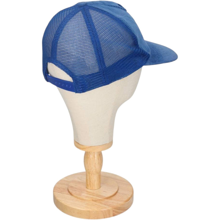 Trucker Cap, Corduroy Mesh Cap, One Size Fits All cotton blue type Vintage Second Hand