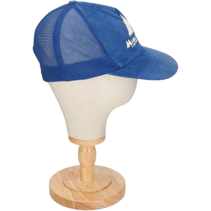 Trucker Cap, Corduroy Mesh Cap, One Size Fits All cotton blue type Vintage Second Hand