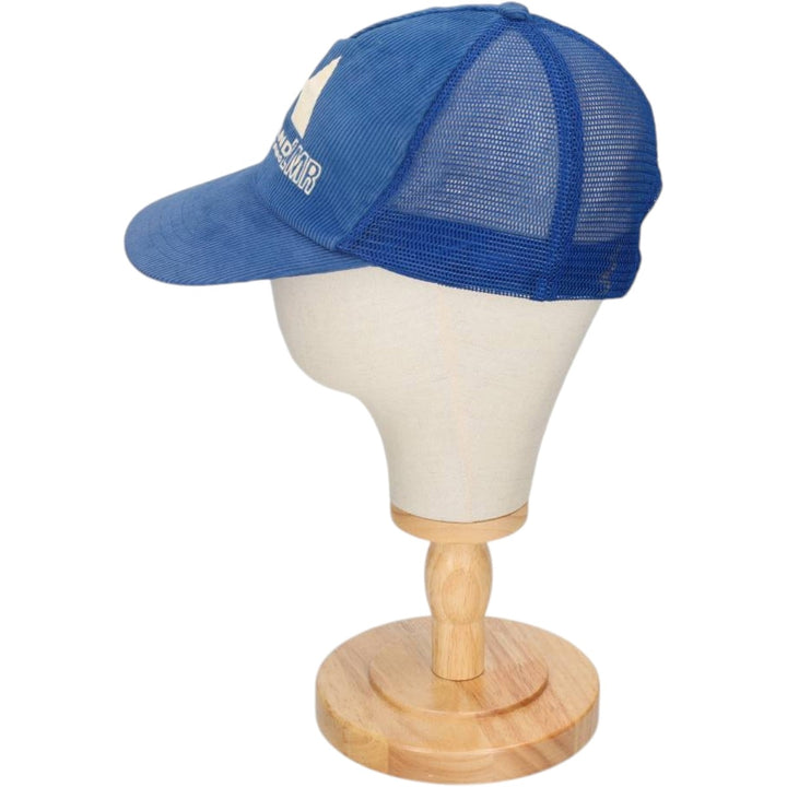 Trucker Cap, Corduroy Mesh Cap, One Size Fits All cotton blue type Vintage Second Hand