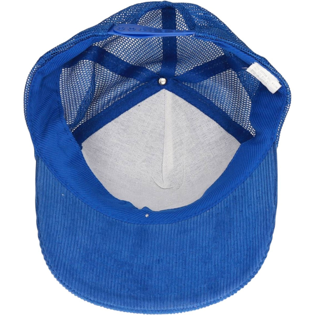 Trucker Cap, Corduroy Mesh Cap, One Size Fits All cotton blue type Vintage Second Hand