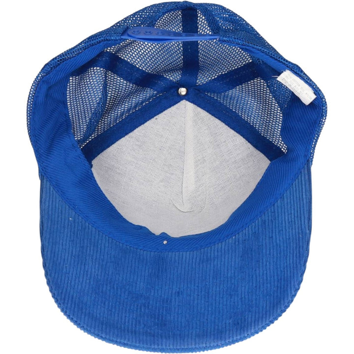 Trucker Cap, Corduroy Mesh Cap, One Size Fits All cotton blue type Vintage Second Hand