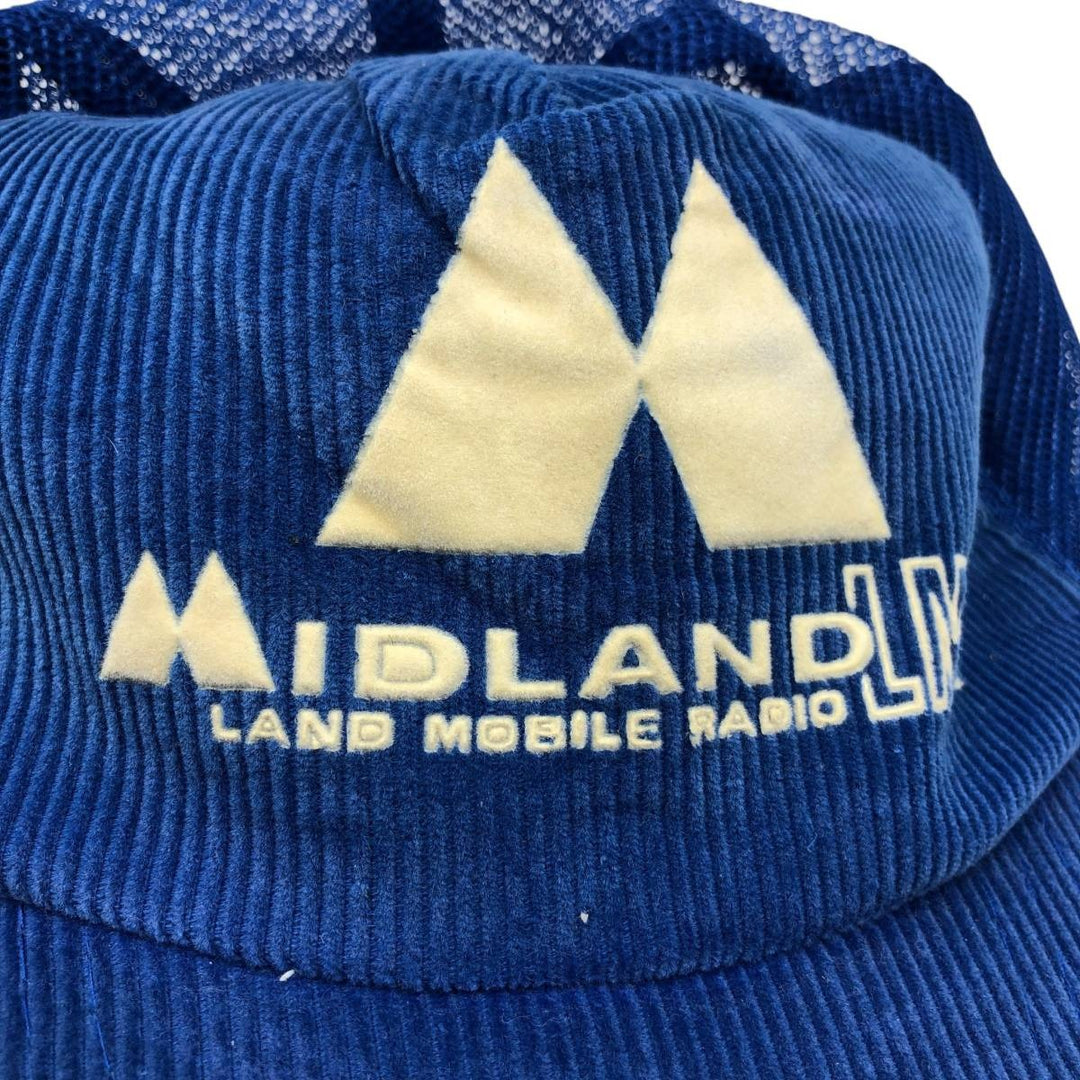 Trucker Cap, Corduroy Mesh Cap, One Size Fits All cotton blue type Vintage Second Hand