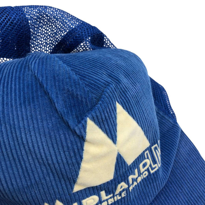 Trucker Cap, Corduroy Mesh Cap, One Size Fits All cotton blue type Vintage Second Hand
