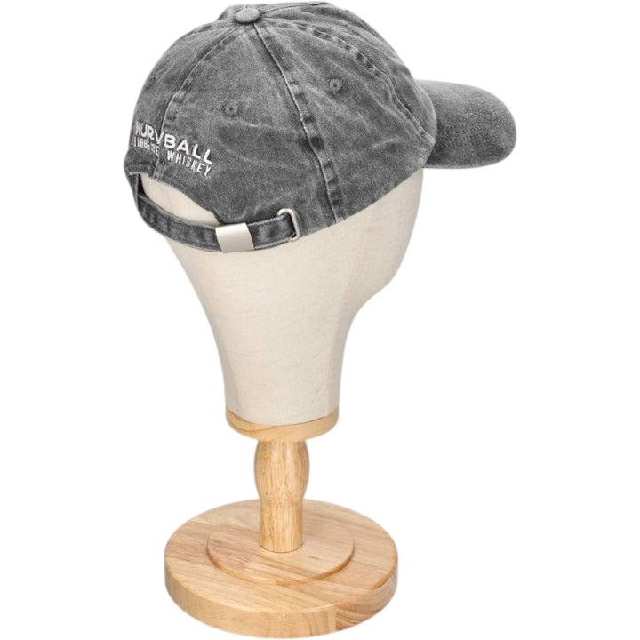 Kurvball Barbecue Whiskey Skull Pattern Baseball Cap, 6-Panel Cap, One Size Fits All unclear Charcoal Vintage Second Hand