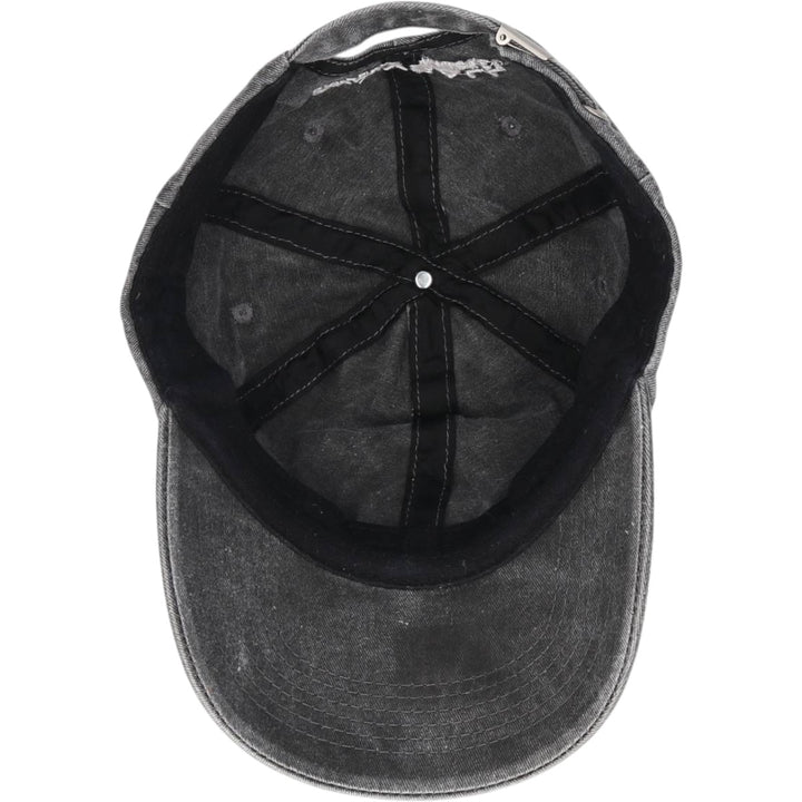 Kurvball Barbecue Whiskey Skull Pattern Baseball Cap, 6-Panel Cap, One Size Fits All unclear Charcoal Vintage Second Hand