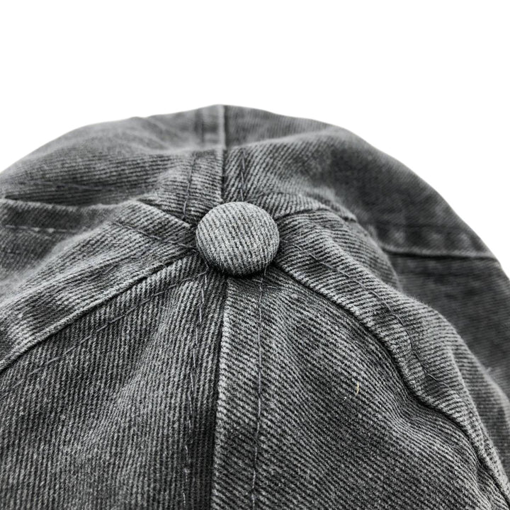 Kurvball Barbecue Whiskey Skull Pattern Baseball Cap, 6-Panel Cap, One Size Fits All unclear Charcoal Vintage Second Hand