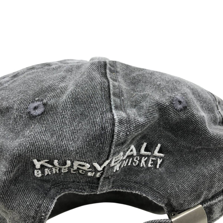 Kurvball Barbecue Whiskey Skull Pattern Baseball Cap, 6-Panel Cap, One Size Fits All unclear Charcoal Vintage Second Hand