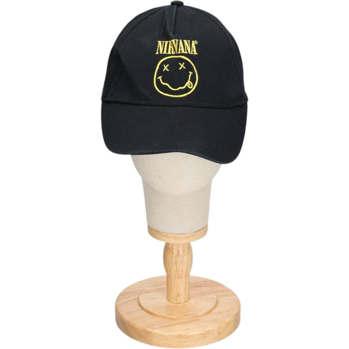 NIRVANA band baseball cap, one size fits all. cotton black type Vintage Second Hand