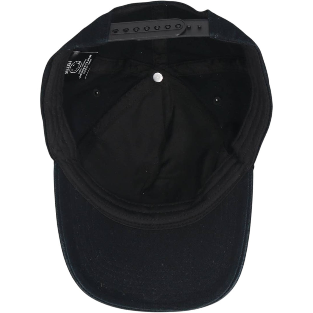 NIRVANA band baseball cap, one size fits all. cotton black type Vintage Second Hand