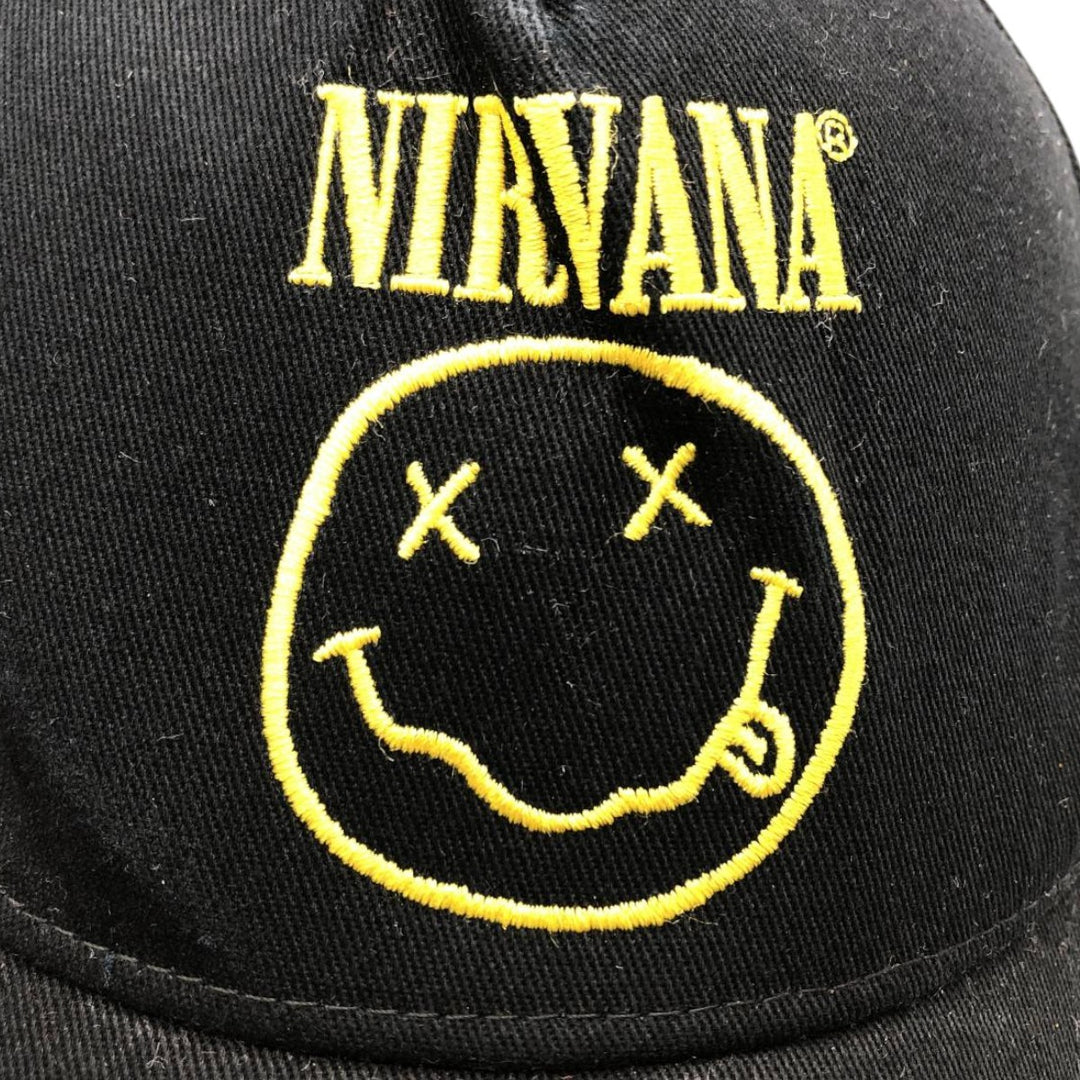 NIRVANA band baseball cap, one size fits all. cotton black type Vintage Second Hand