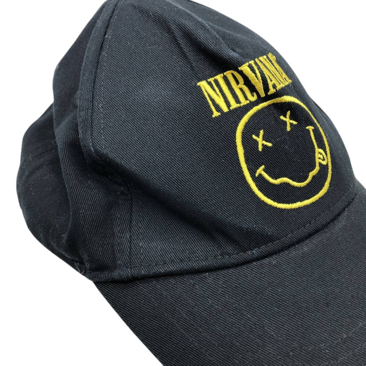 NIRVANA band baseball cap, one size fits all. cotton black type Vintage Second Hand