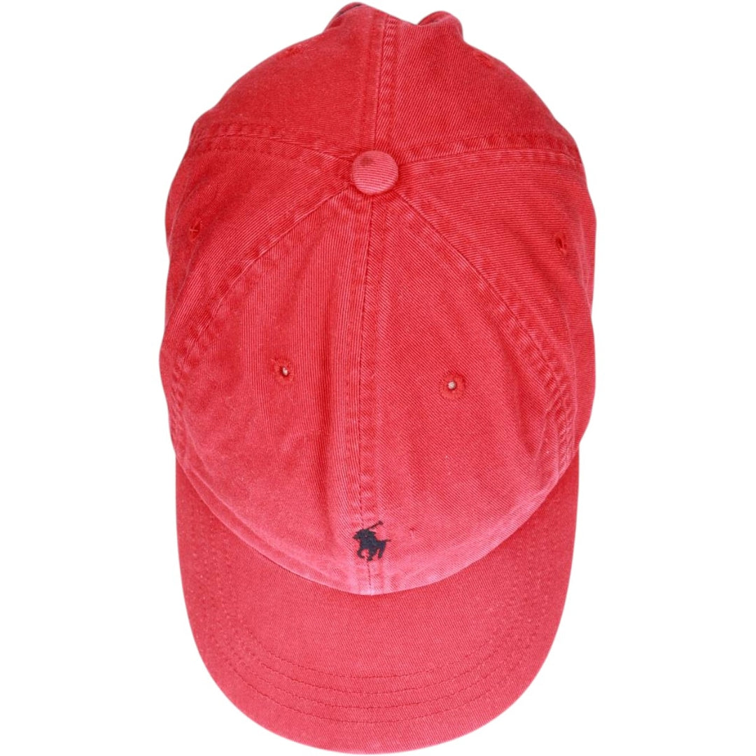 Ralph Lauren POLO by Ralph Lauren Baseball Cap, 6-Panel Cap, One Size Fits Most cotton red type Vintage Second Hand