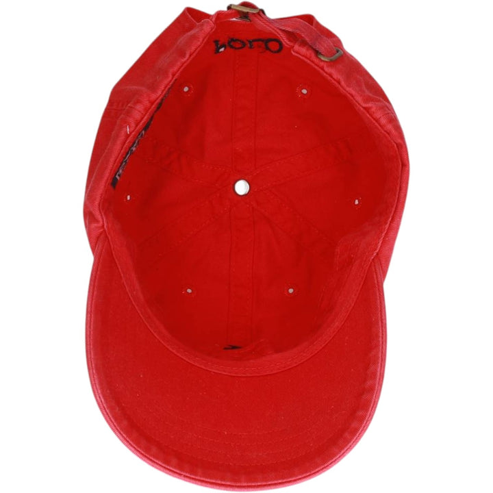 Ralph Lauren POLO by Ralph Lauren Baseball Cap, 6-Panel Cap, One Size Fits Most cotton red type Vintage Second Hand