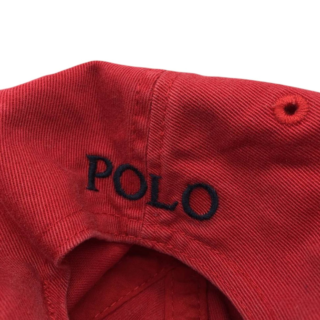 Ralph Lauren POLO by Ralph Lauren Baseball Cap, 6-Panel Cap, One Size Fits Most cotton red type Vintage Second Hand