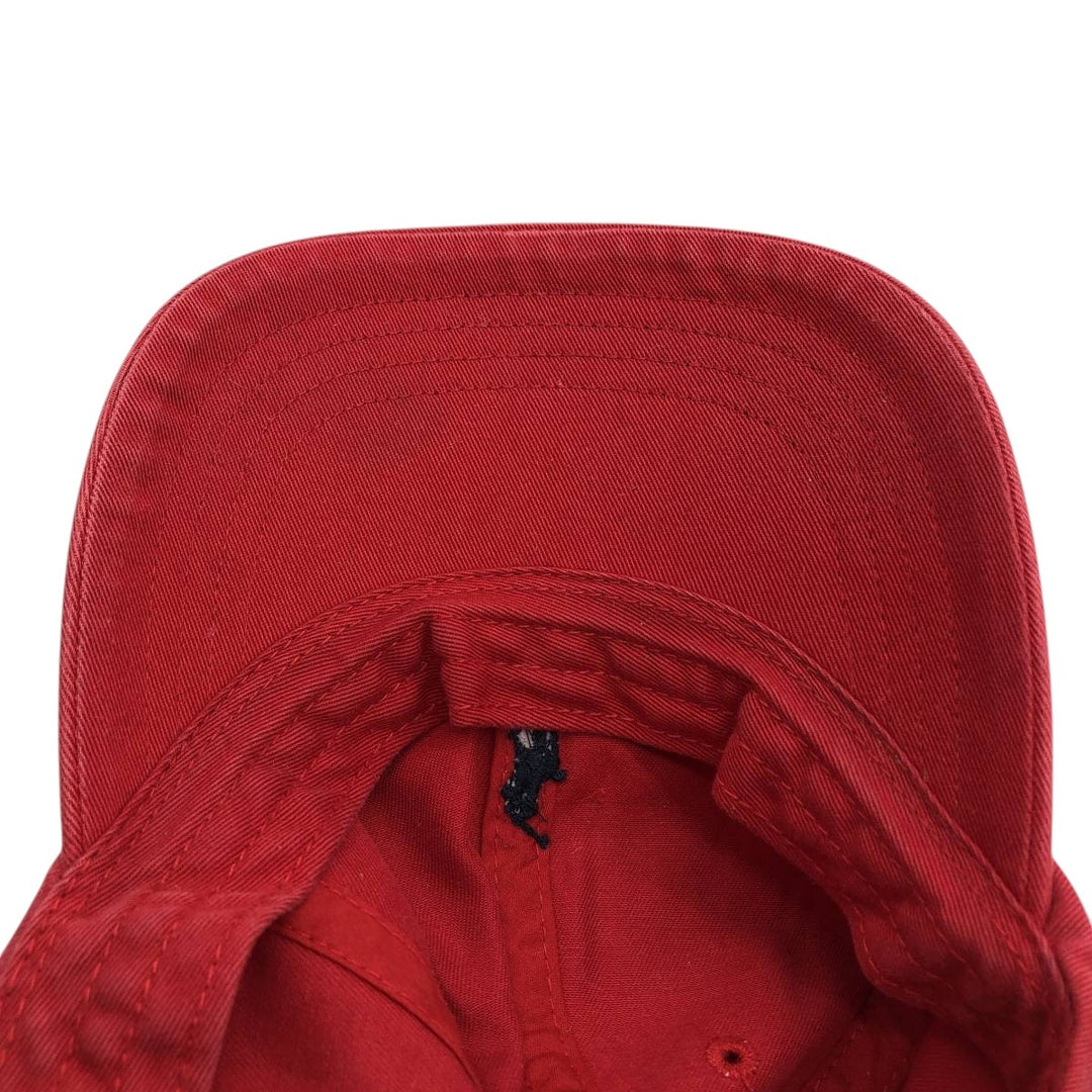 Ralph Lauren POLO by Ralph Lauren Baseball Cap, 6-Panel Cap, One Size Fits Most cotton red type Vintage Second Hand