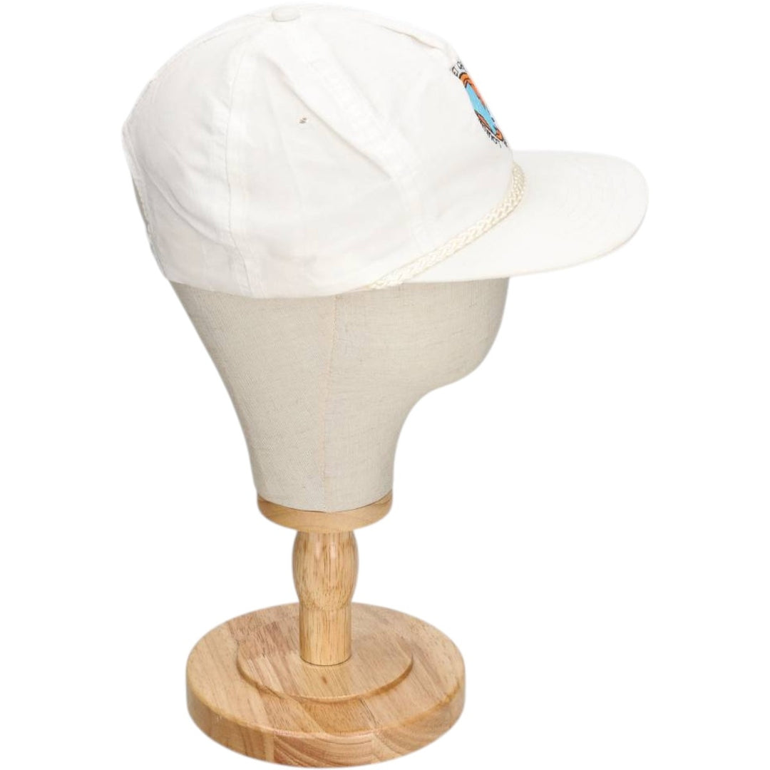 90'S Designer Award Headwear Baseball Cap, One Size Fits All, Snapback, Vintage unclear white type Vintage Second Hand