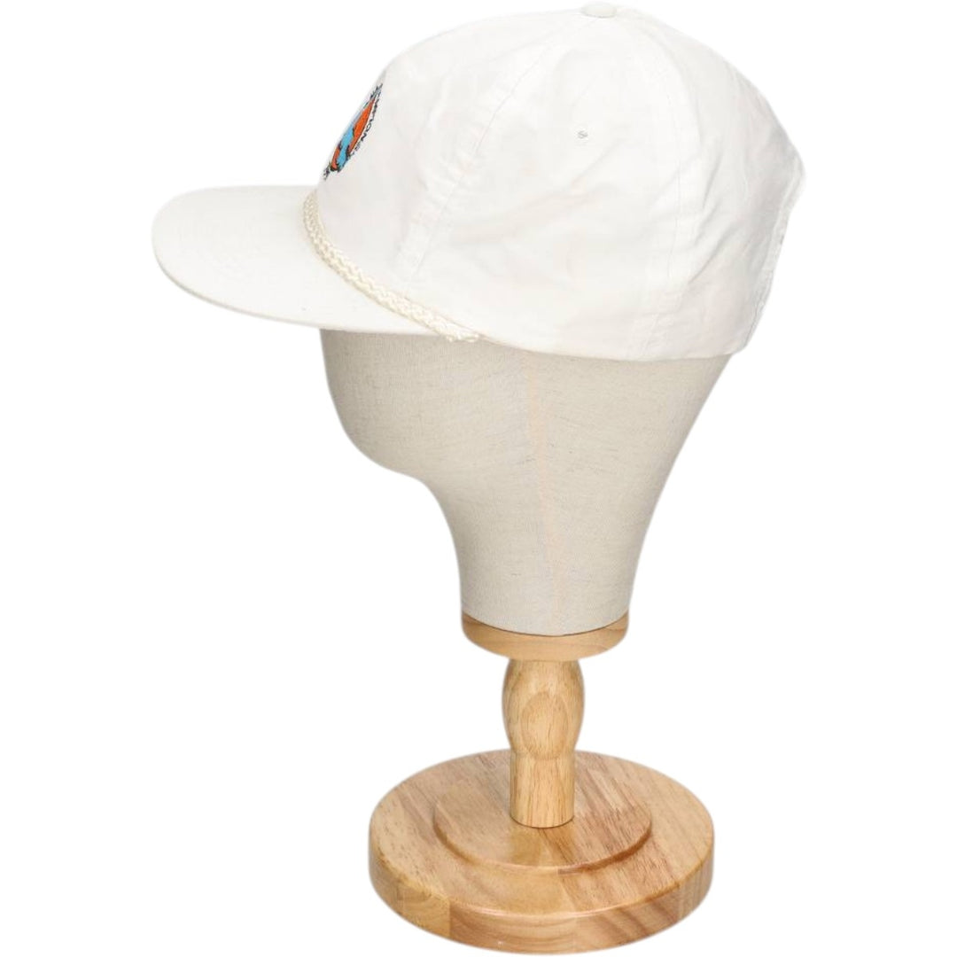 90'S Designer Award Headwear Baseball Cap, One Size Fits All, Snapback, Vintage unclear white type Vintage Second Hand