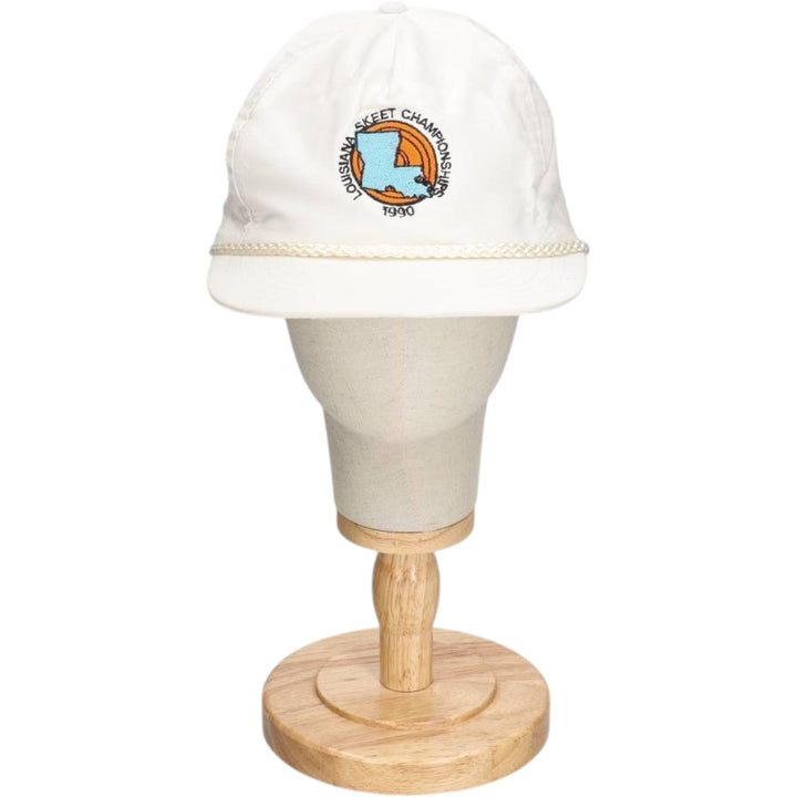 90'S Designer Award Headwear Baseball Cap, One Size Fits All, Snapback, Vintage unclear white type Vintage Second Hand