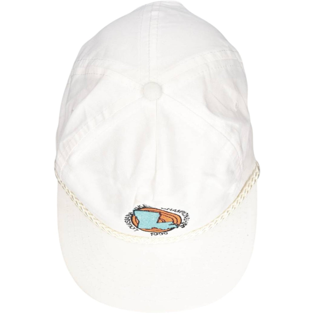 90'S Designer Award Headwear Baseball Cap, One Size Fits All, Snapback, Vintage unclear white type Vintage Second Hand