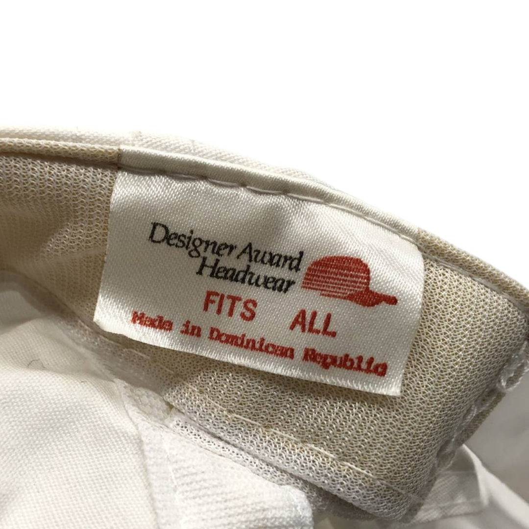 90'S Designer Award Headwear Baseball Cap, One Size Fits All, Snapback, Vintage unclear white type Vintage Second Hand