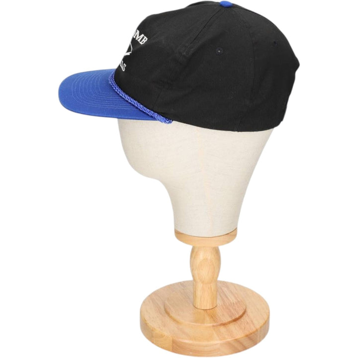 80s-90'S Otto EDGCOMB METALS Advertising Two-Tone Baseball Cap, One Size Fits All, Vintage polyester black type Vintage Second Hand
