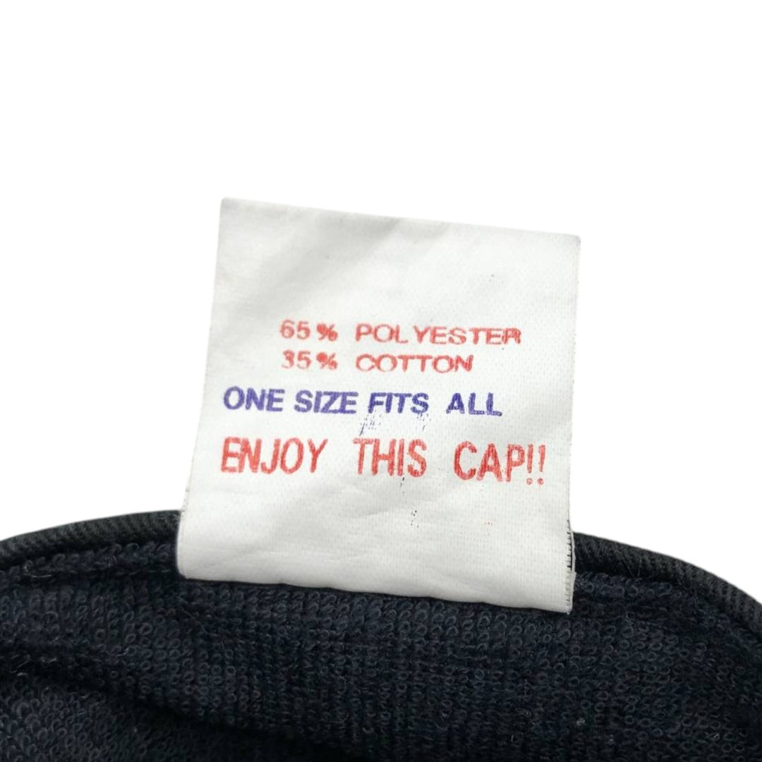 80s-90'S Otto EDGCOMB METALS Advertising Two-Tone Baseball Cap, One Size Fits All, Vintage polyester black type Vintage Second Hand
