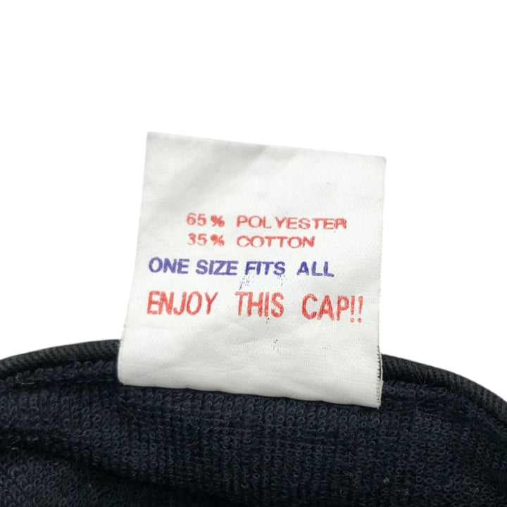 80s-90'S Otto EDGCOMB METALS Advertising Two-Tone Baseball Cap, One Size Fits All, Vintage polyester black type Vintage Second Hand