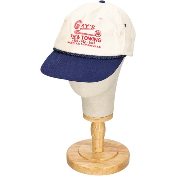 90'S NISSIN Two-Tone Baseball Cap, One Size Fits All, Vintage unclear unbleached Vintage Second Hand
