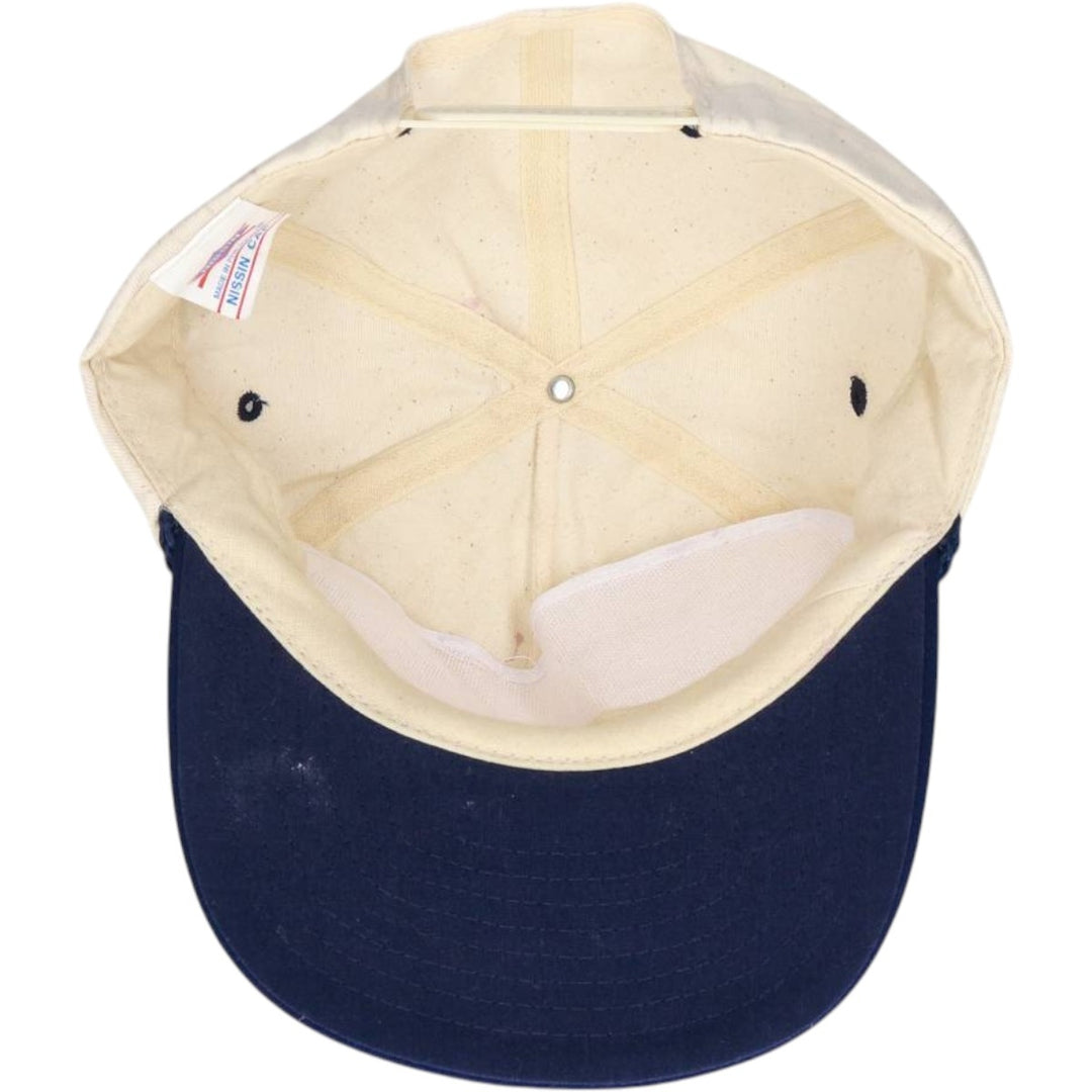 90'S NISSIN Two-Tone Baseball Cap, One Size Fits All, Vintage unclear unbleached Vintage Second Hand