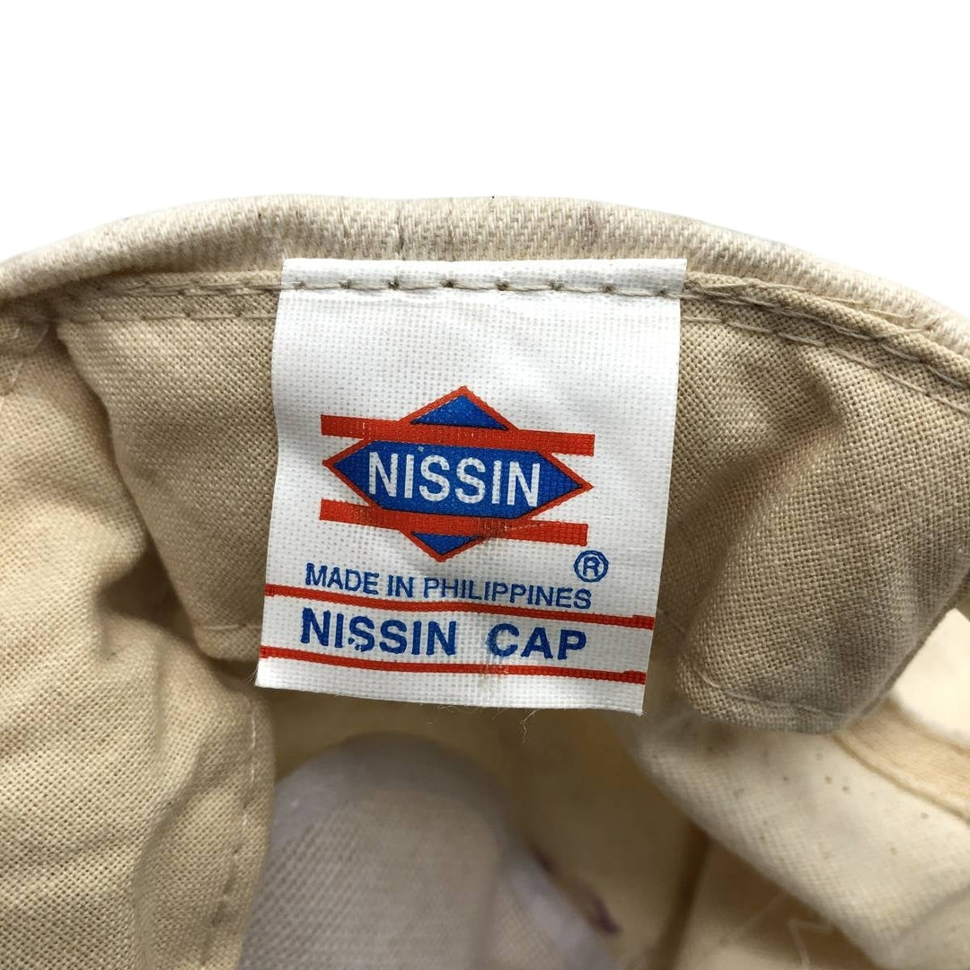 90'S NISSIN Two-Tone Baseball Cap, One Size Fits All, Vintage unclear unbleached Vintage Second Hand