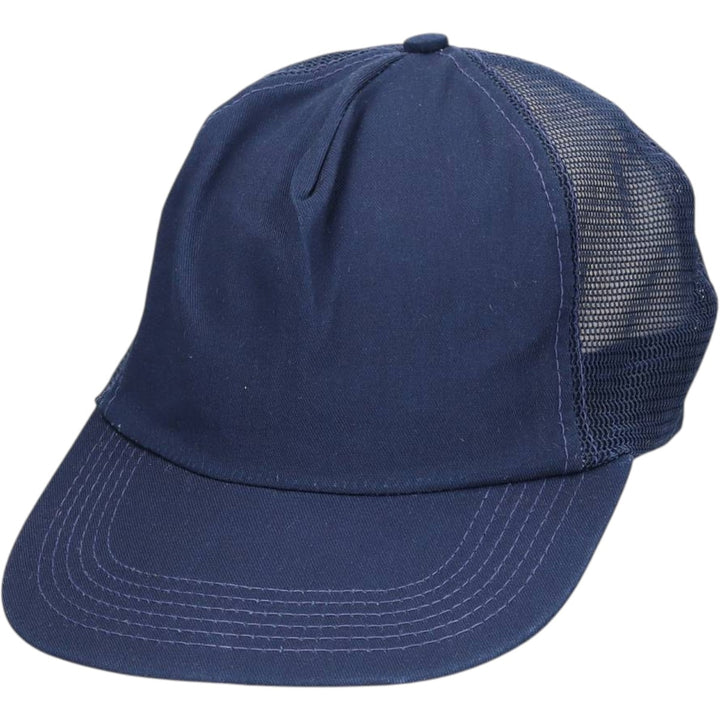 80s-90'S EMBLEMS AND CAPS Trucker Cap Mesh Cap Made in USA One Size Fits All Vintage unclear navy blue type Vintage Second Hand
