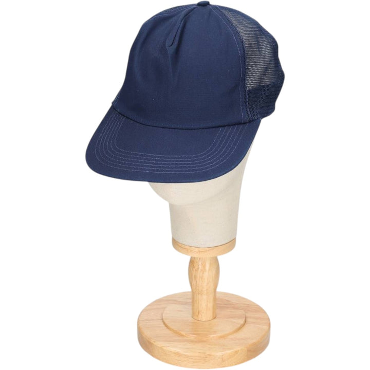 80s-90'S EMBLEMS AND CAPS Trucker Cap Mesh Cap Made in USA One Size Fits All Vintage unclear navy blue type Vintage Second Hand